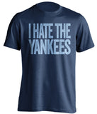 i hate the yankees tampa bay rays navy tshirt