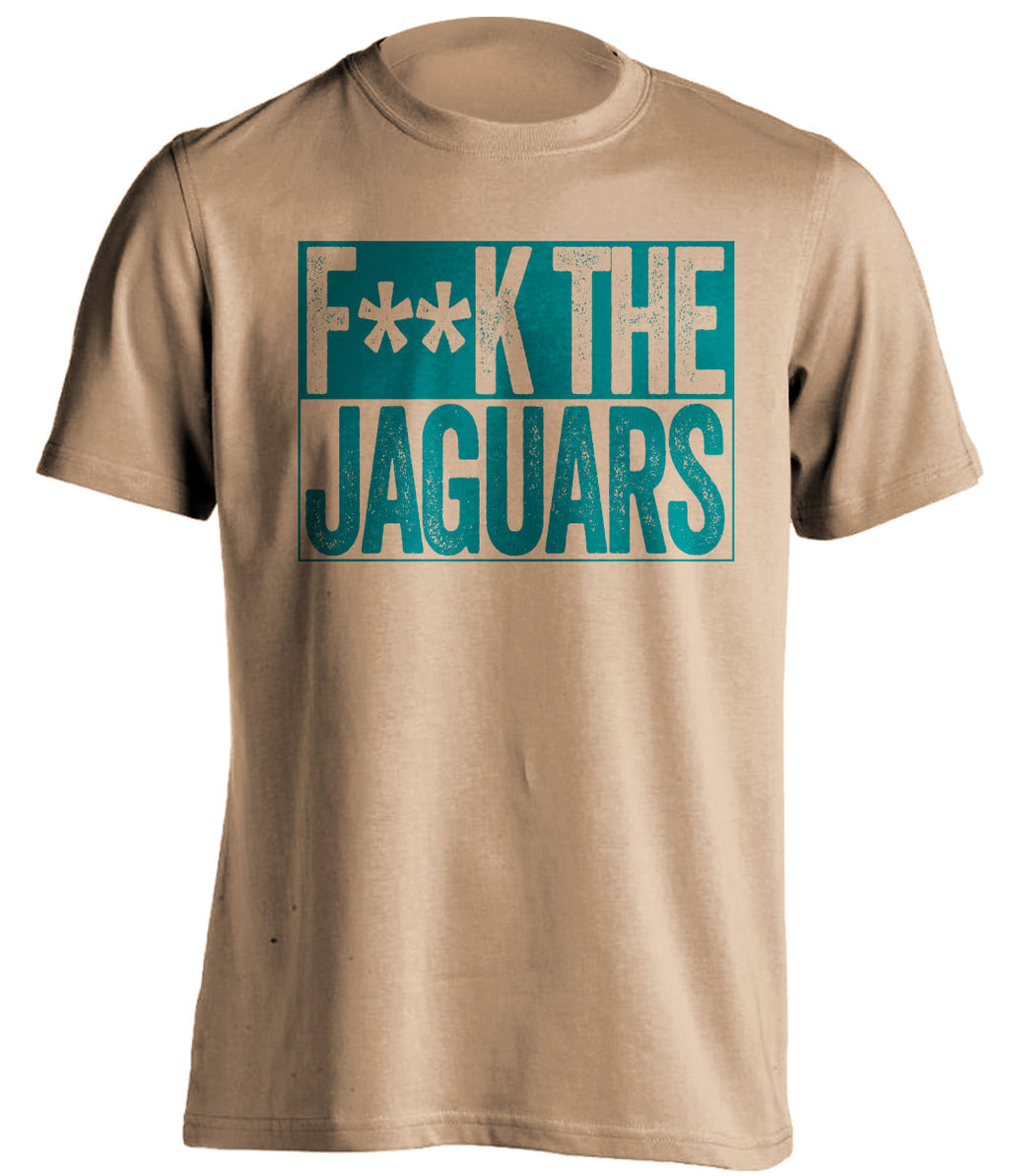 fuck the jaguars jacksonville fan hater old gold shirt censored