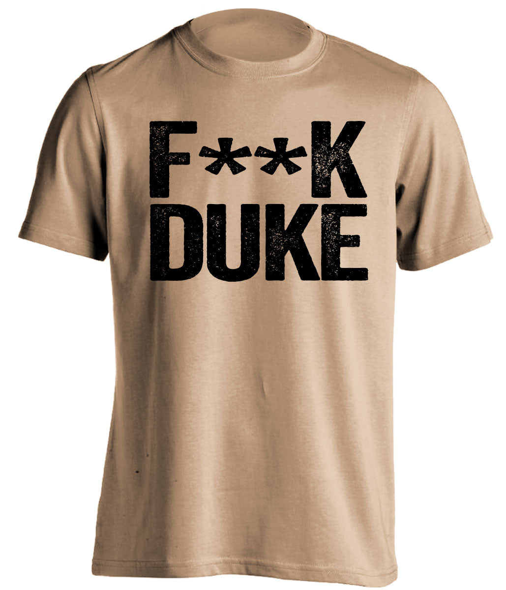 fuck duke wake forest fan old gold shirt censored