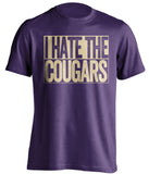 I Hate The Cougars Washington Huskies purple TShirt