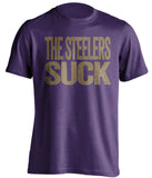 the steelers suck minnesota vikings purple shirt