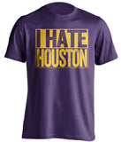 i hate houston rockets utah jazz purple shirt