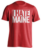 i hate maine boston terriers BU red shirt