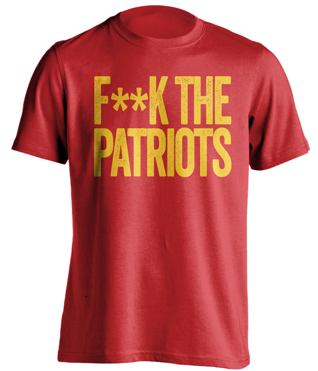 kansas city chiefs red shirt fuck the patriots censored