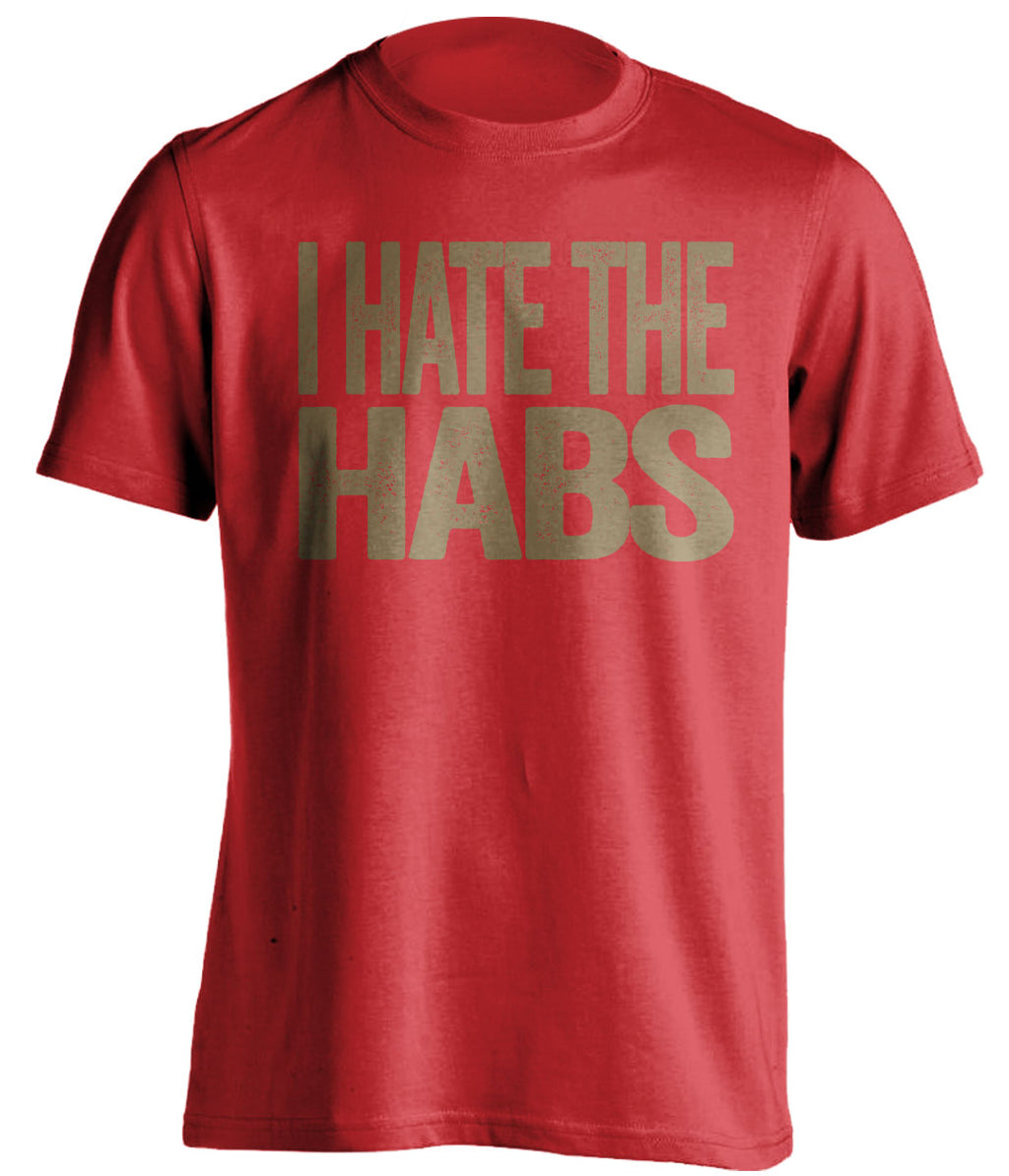 i hate the habs sens fan red shirt