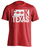 fuck texas longhorns nebraska cornhuskers red shirt censored