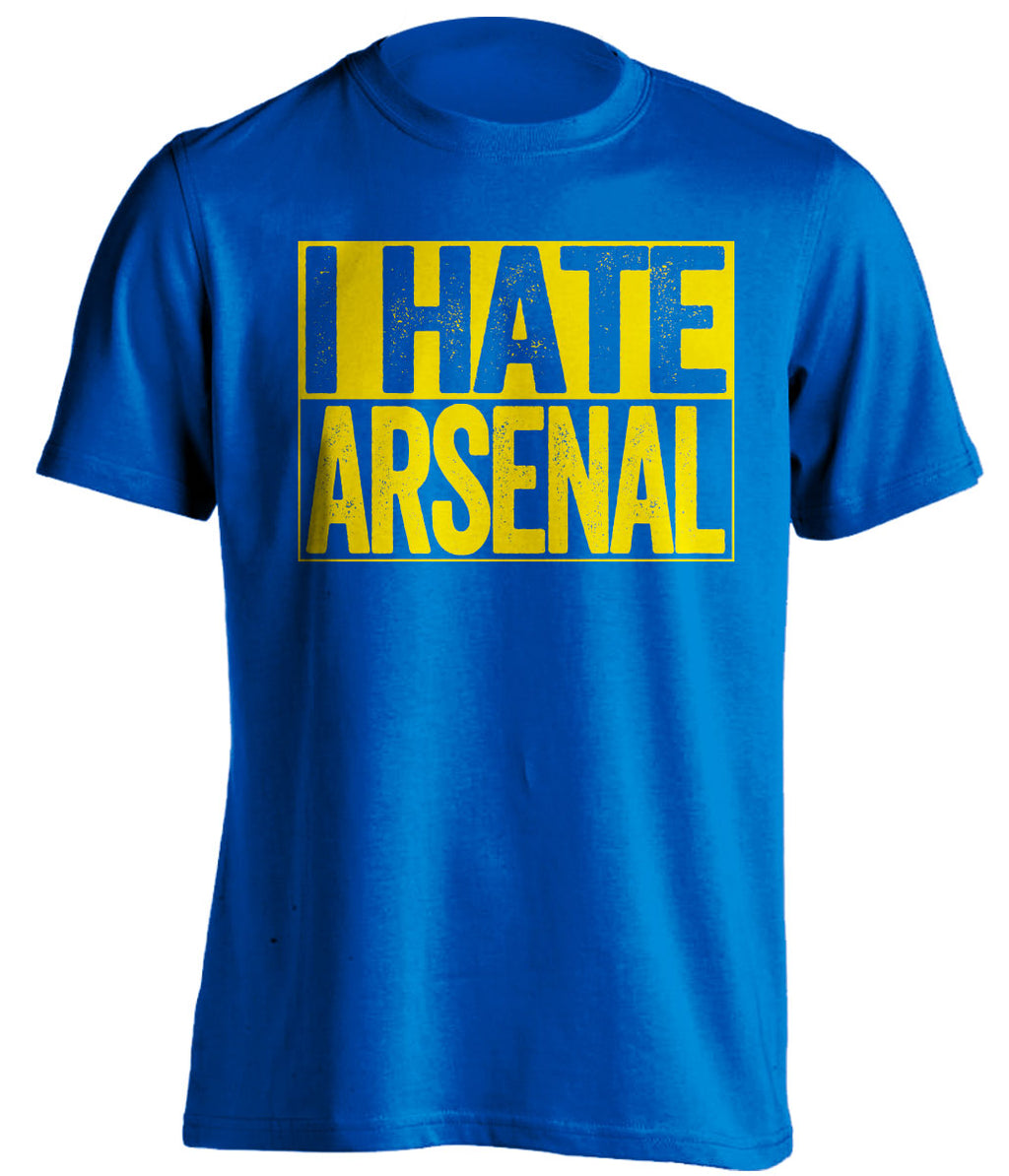 i hate arsenal leeds united fan shirt