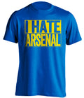i hate arsenal leeds united fan shirt