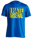 i hate arsenal leeds united fan shirt