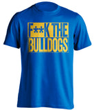 fuck the bulldogs censored blue shirt sjsu fans