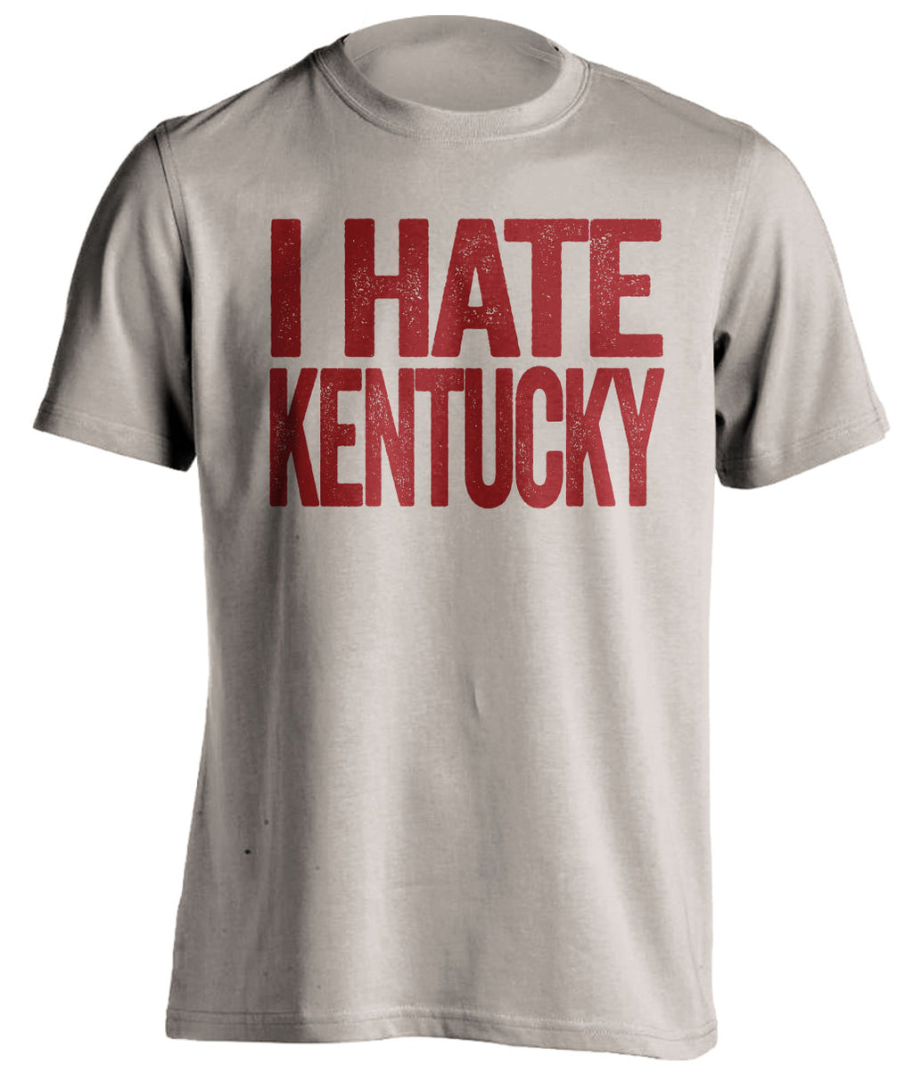 i hate kentucky indiana hoosiers cream tshirt