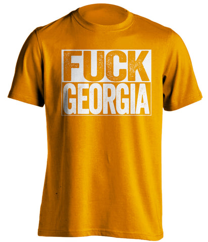 fuck georgia orange shirt tennessee vols fans