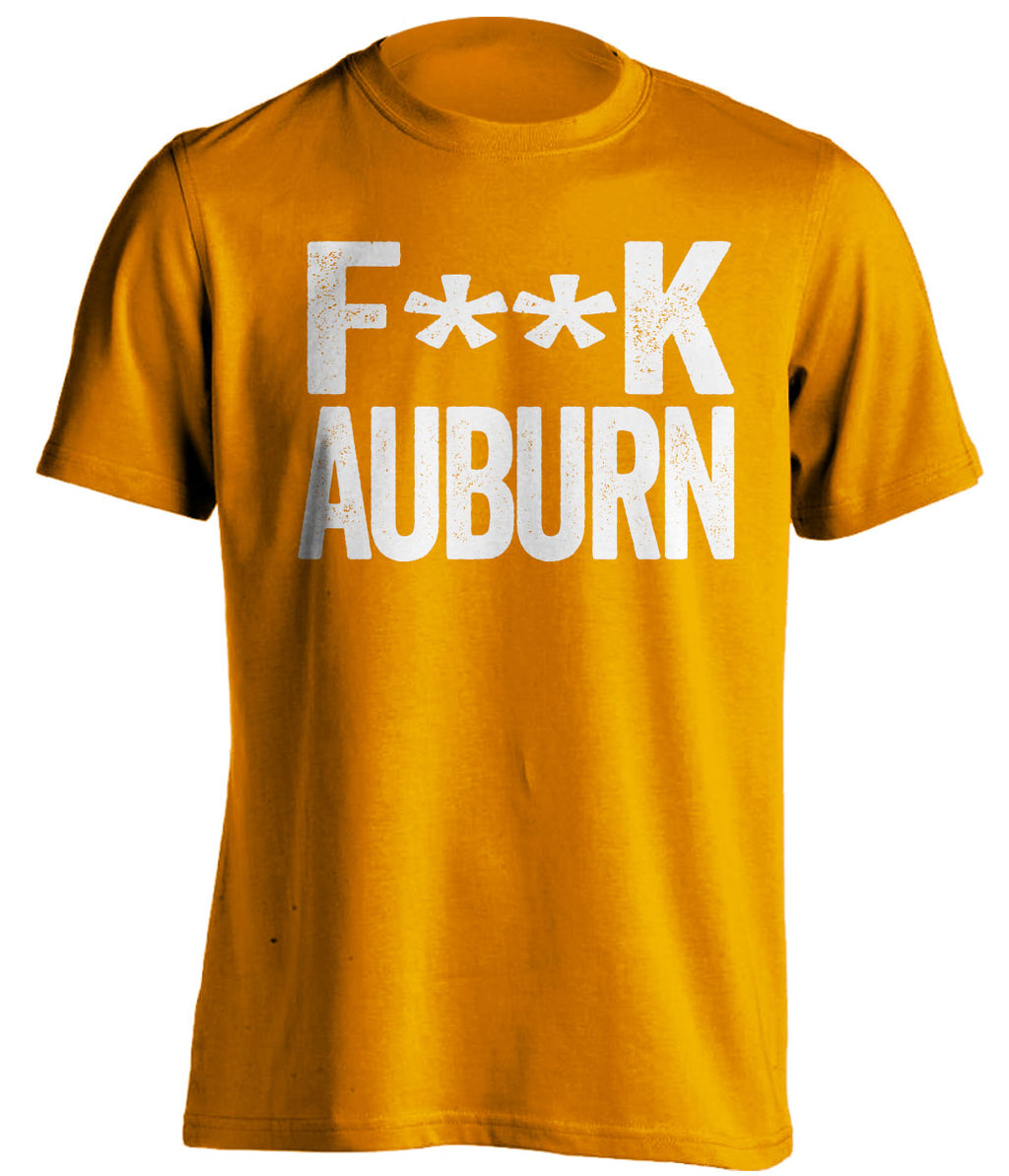 fuck auburn censored orange tshirt tennesse vols fan