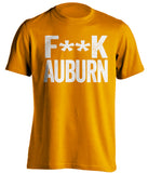 fuck auburn censored orange tshirt tennesse vols fan