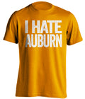 i hate auburn orange tshirt for tennessee fans
