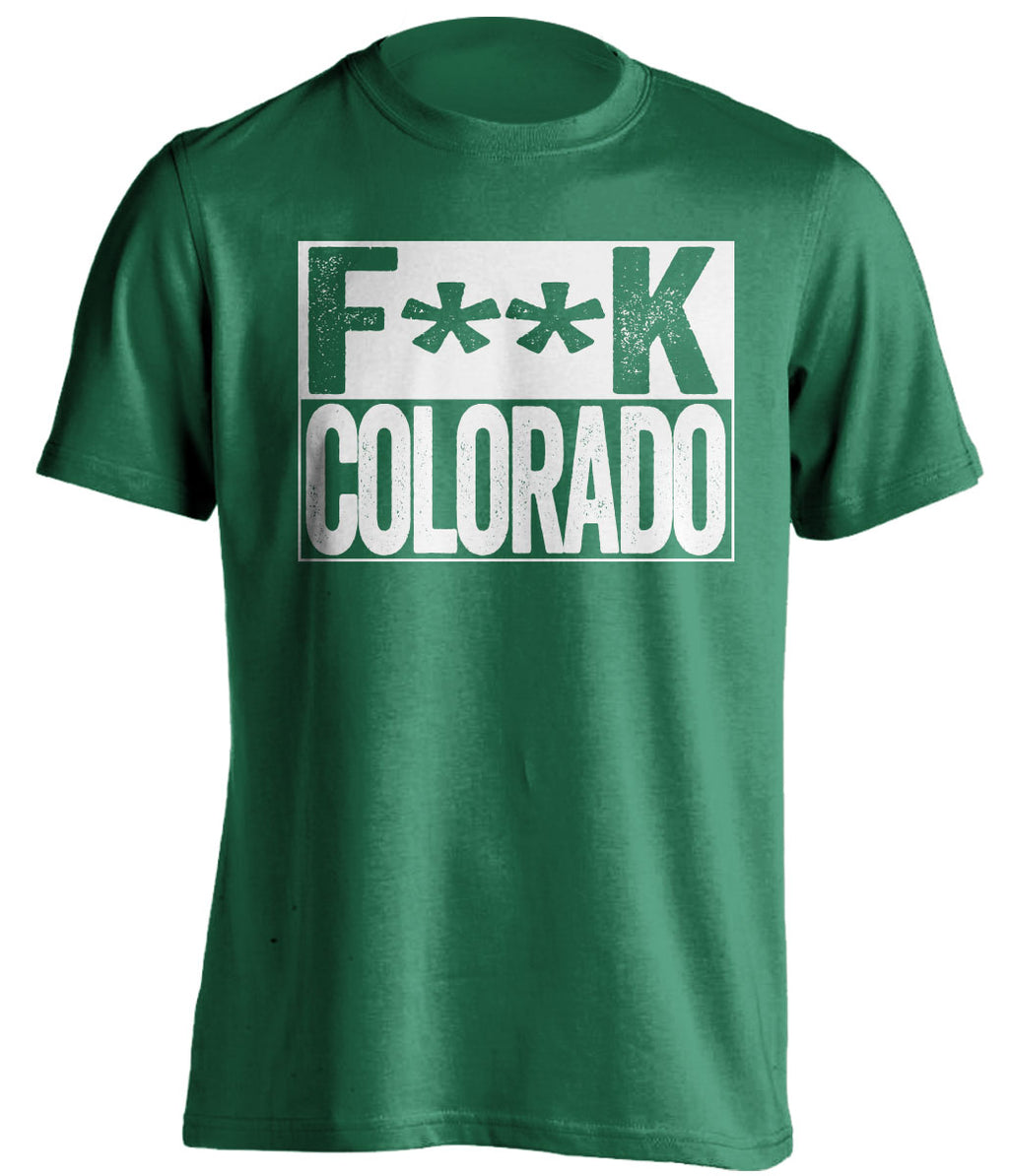 fuck colorado avs dallas stars green shirt censored