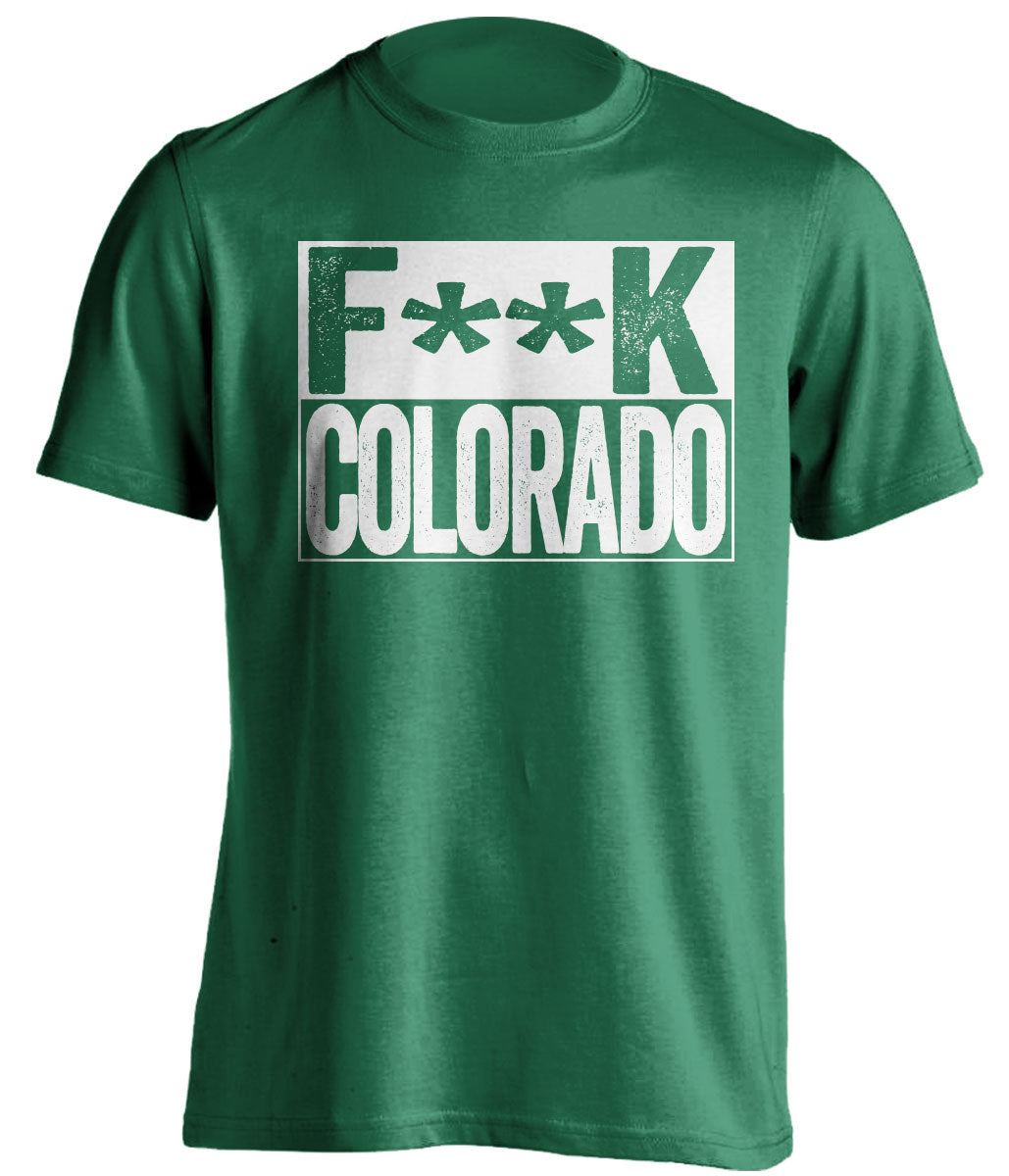 fuck colorado avs dallas stars green shirt censored