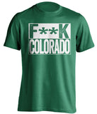 fuck colorado avs dallas stars green shirt censored