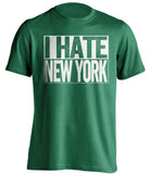 i hate new york philadelphia eagles green shirt