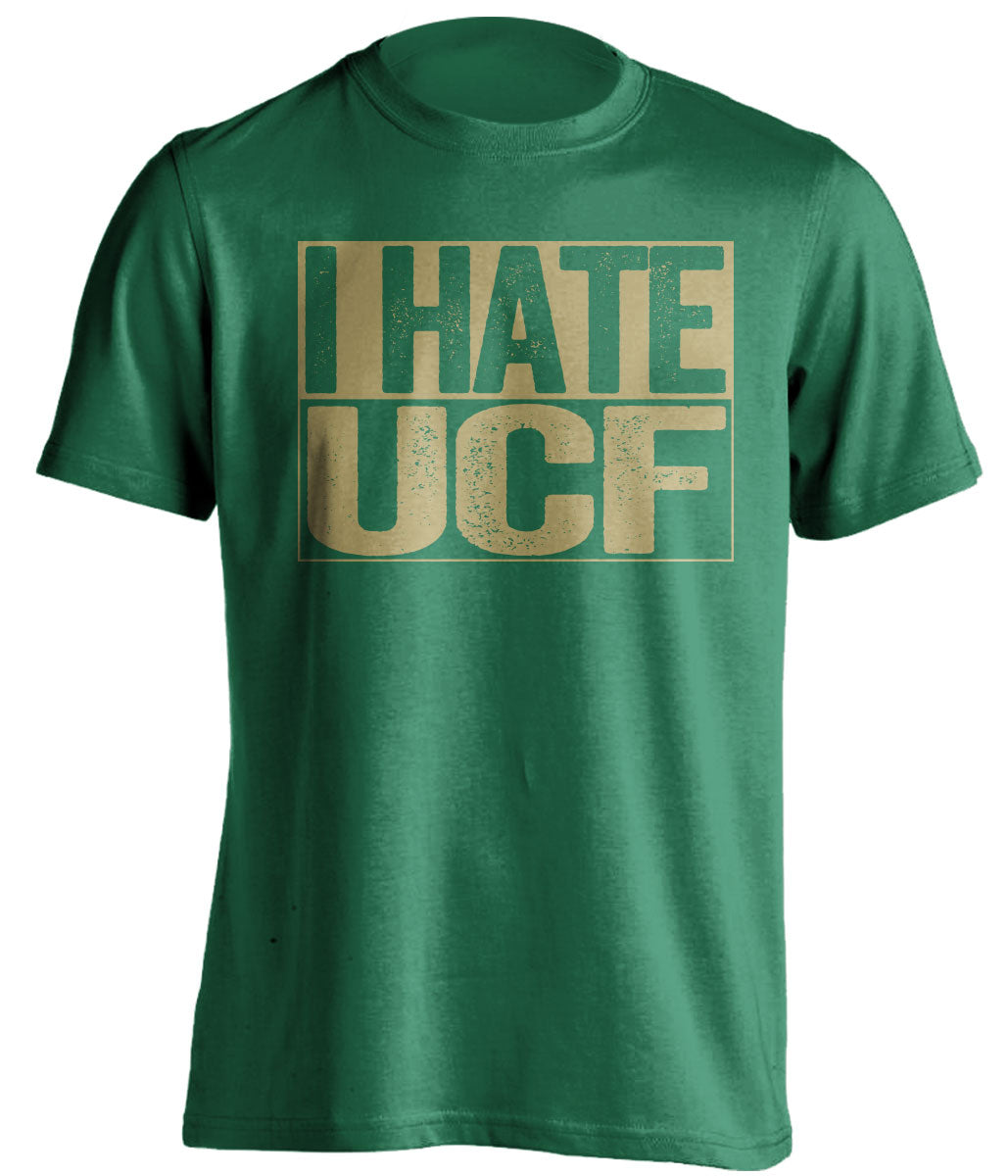 i hate ucf green shirt for usf bulls fans 