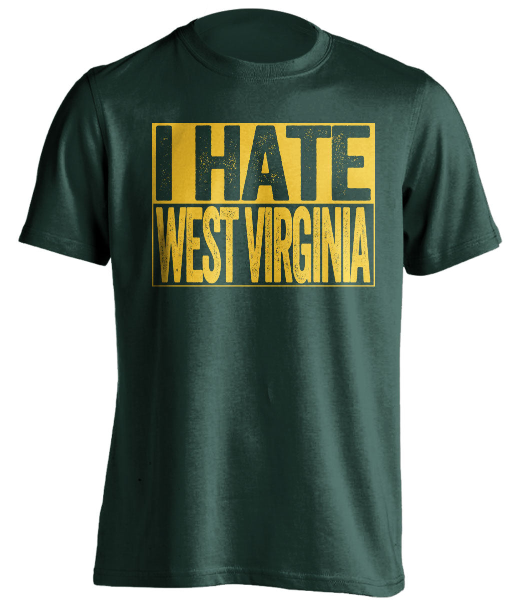 i hate west virginia baylor bears green shirt