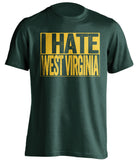i hate west virginia baylor bears green shirt