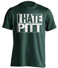 i hate pitt msu michigan state spartans green shirt