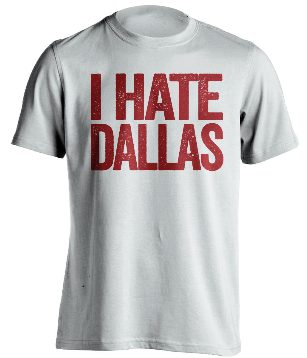 i hate dallas washington commanders redskins white tshirt