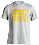 fuck denver du cc colorado college tigers white shirt censored