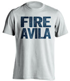 fire al avila detroit tigers hater white tshirt