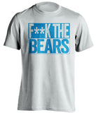 fuck the bears detroit lions fan censored white tshirt