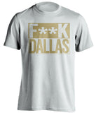 fuck dallas cowboys new orleans saints white shirt censored