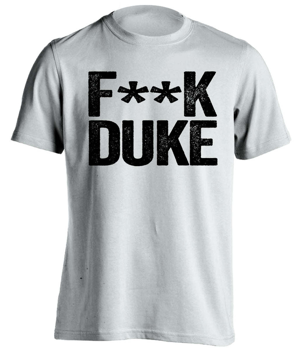 fuck duke app state fan white shirt censored