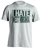 i hate west virginia baylor bears white shirt