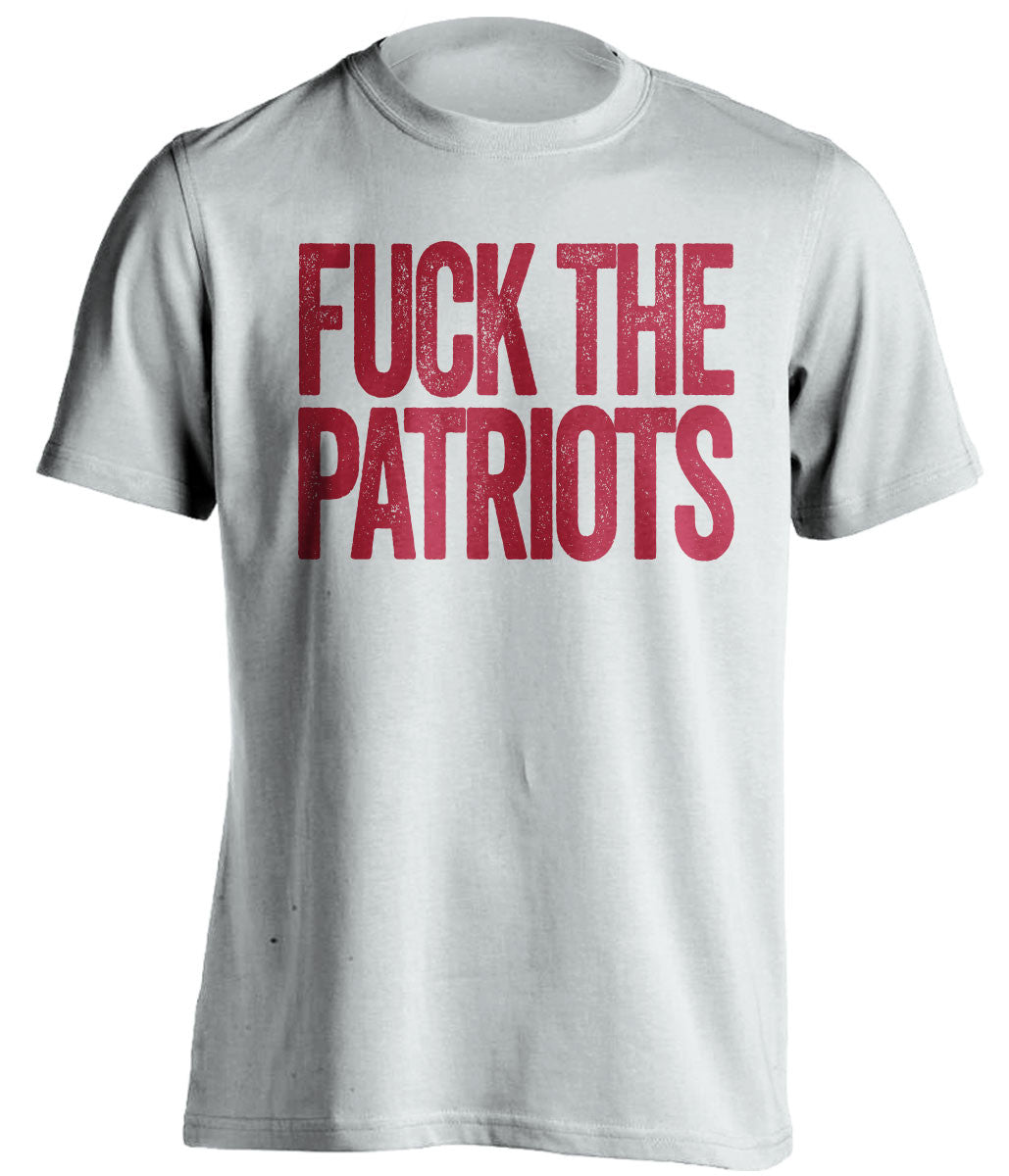 FUCK THE PATRIOTS - Houston Texans Fan T-Shirt - Text Design - Beef Shirts