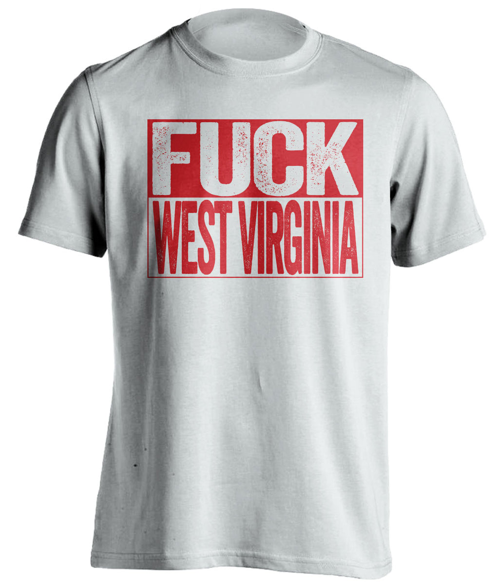 fuck west virginia wvu maryland terrapins terps white shirt uncensored