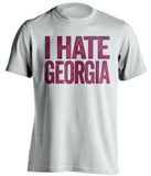 i hate georgia white tshirt