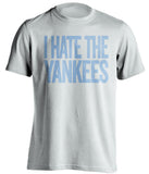 i hate the yankees tampa bay rays white tshirt