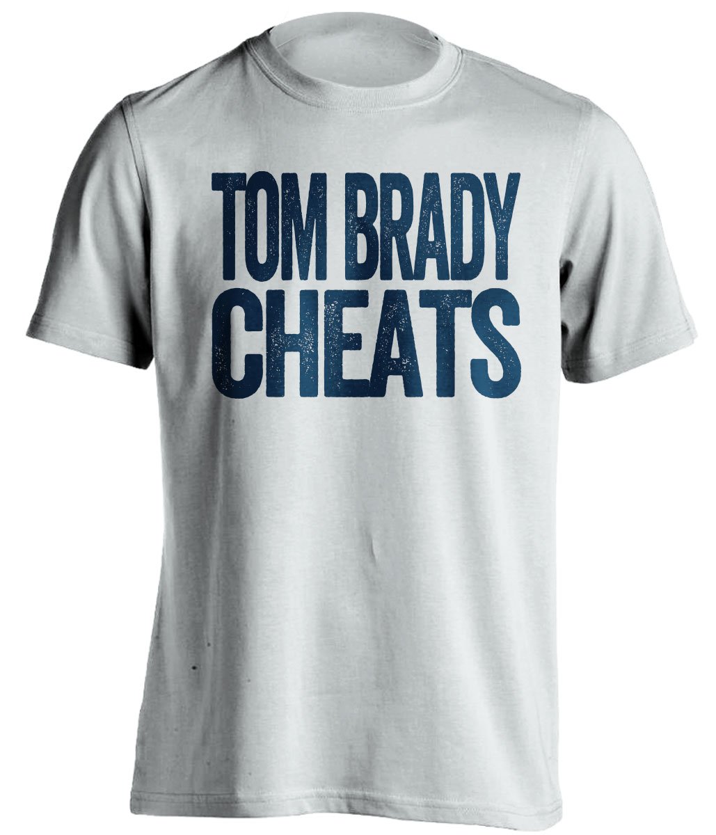 tom brady cheats dallas cowboys fan white shirt