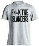 fuck the islanders pit penguins fan censored white shirt