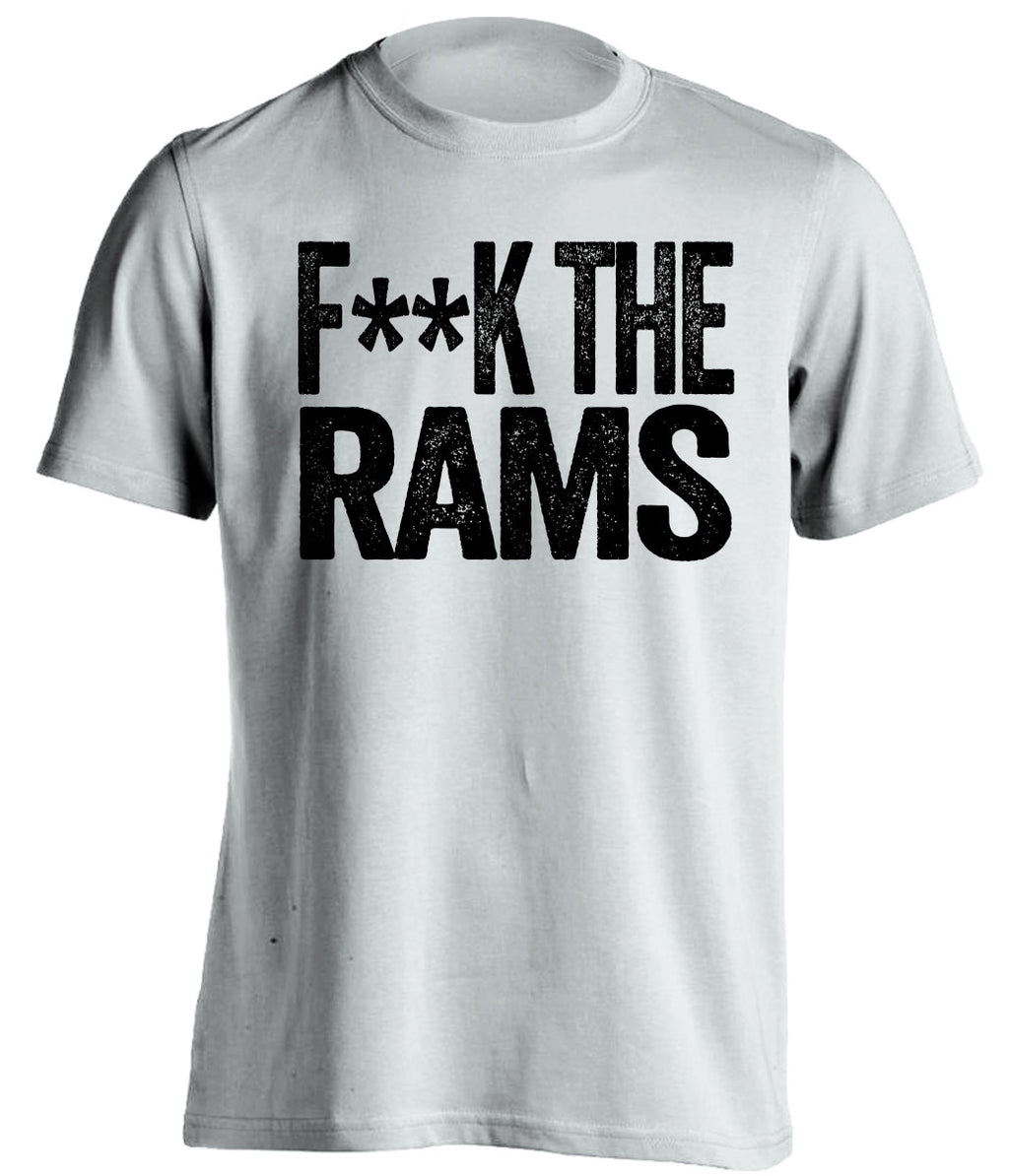 oakland raiders white shirt fuck the rams censored