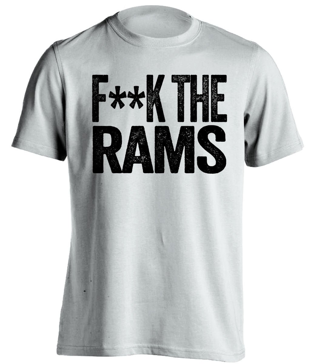 oakland raiders white shirt fuck the rams censored