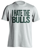 i hate the bulls white tshirt milwaukee bucks fan