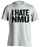 i hate nmu white tshirt for mtu huskies fans