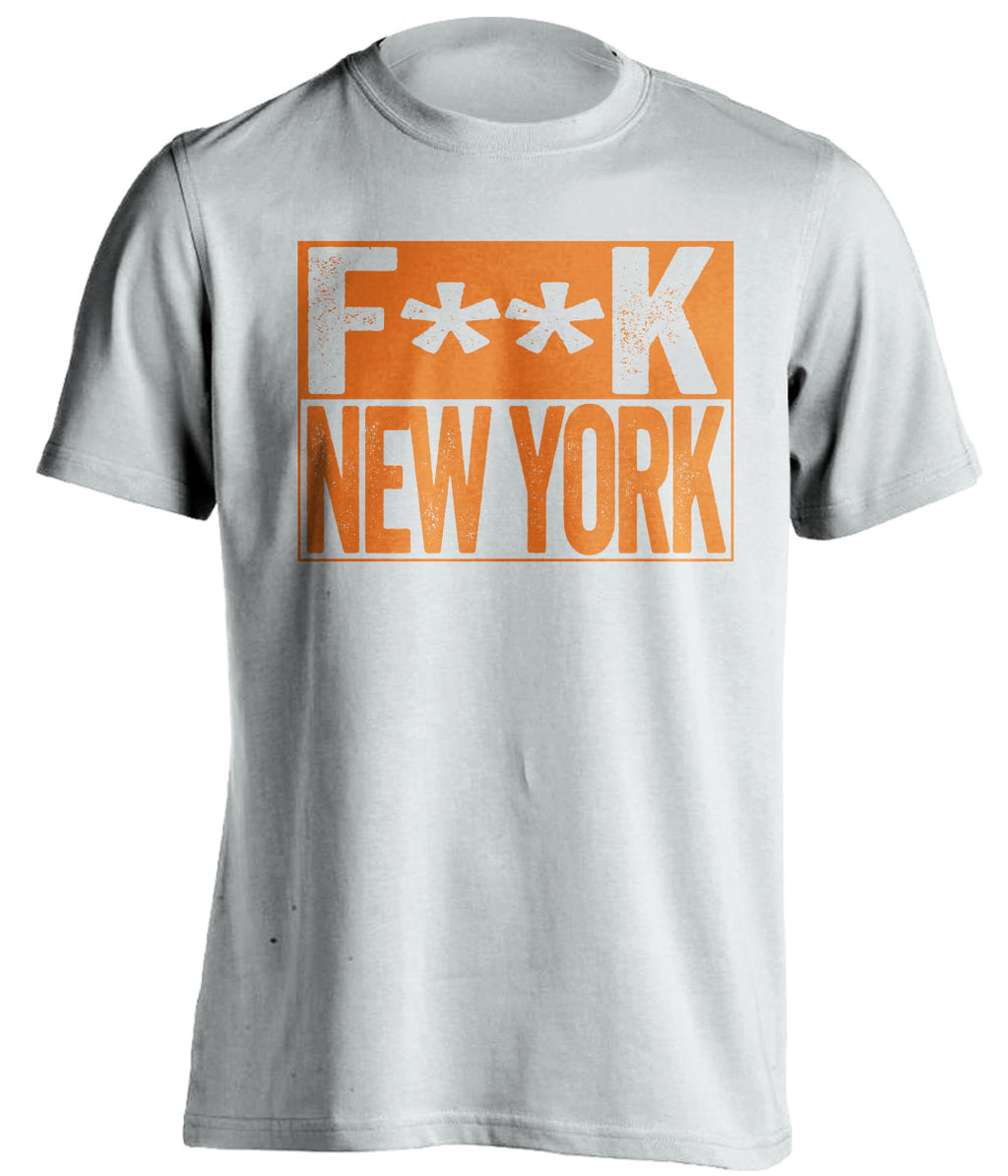 fuck new york islanders mets hater white shirt censored