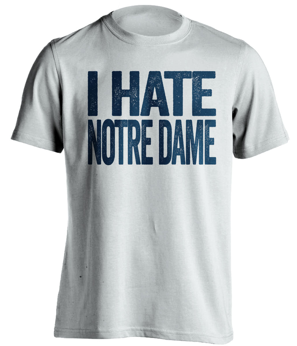 michigan wolverines white shirt i hate notre dame