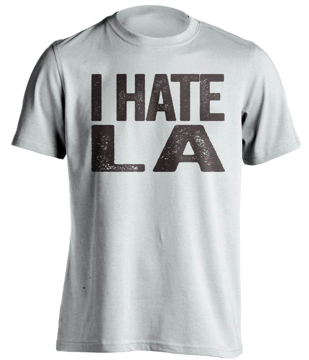 i hate la dodgers san diego white tshirt