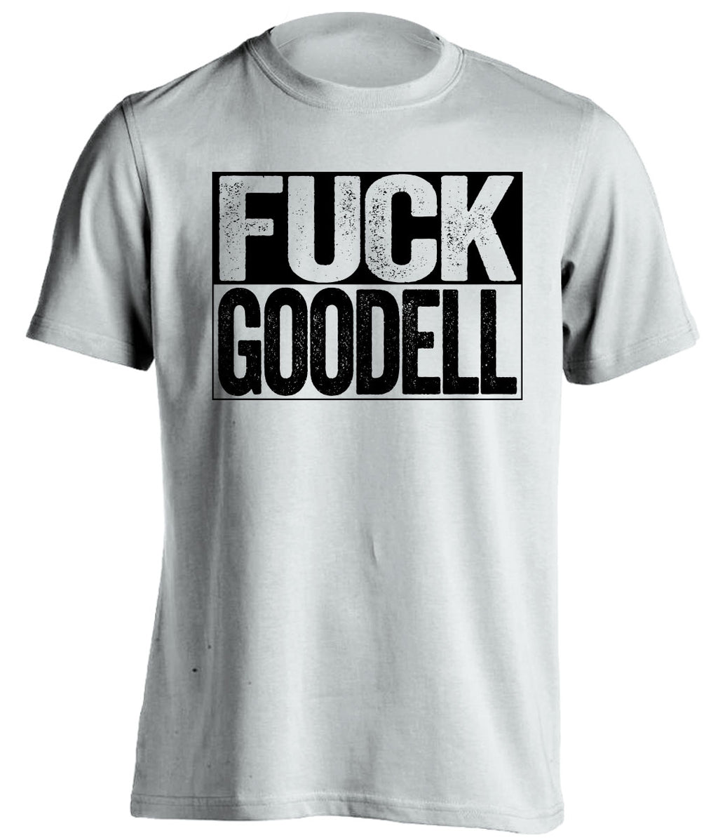 fuck goodell white and black tshirt uncensored