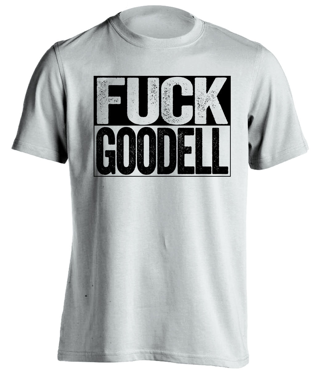 fuck goodell white and black tshirt uncensored