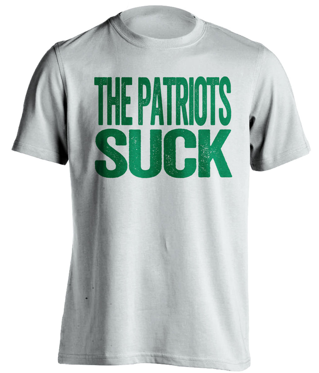 the patriots suck new york jets eagles white shirt